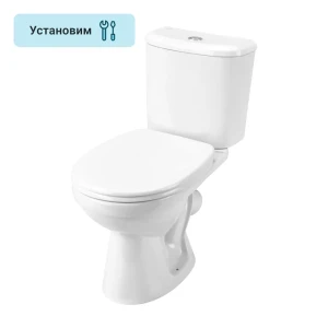 Унитаз напольный Santek Бореаль косой выпуск двойной слив микролифт 81947986 STLM-2026179