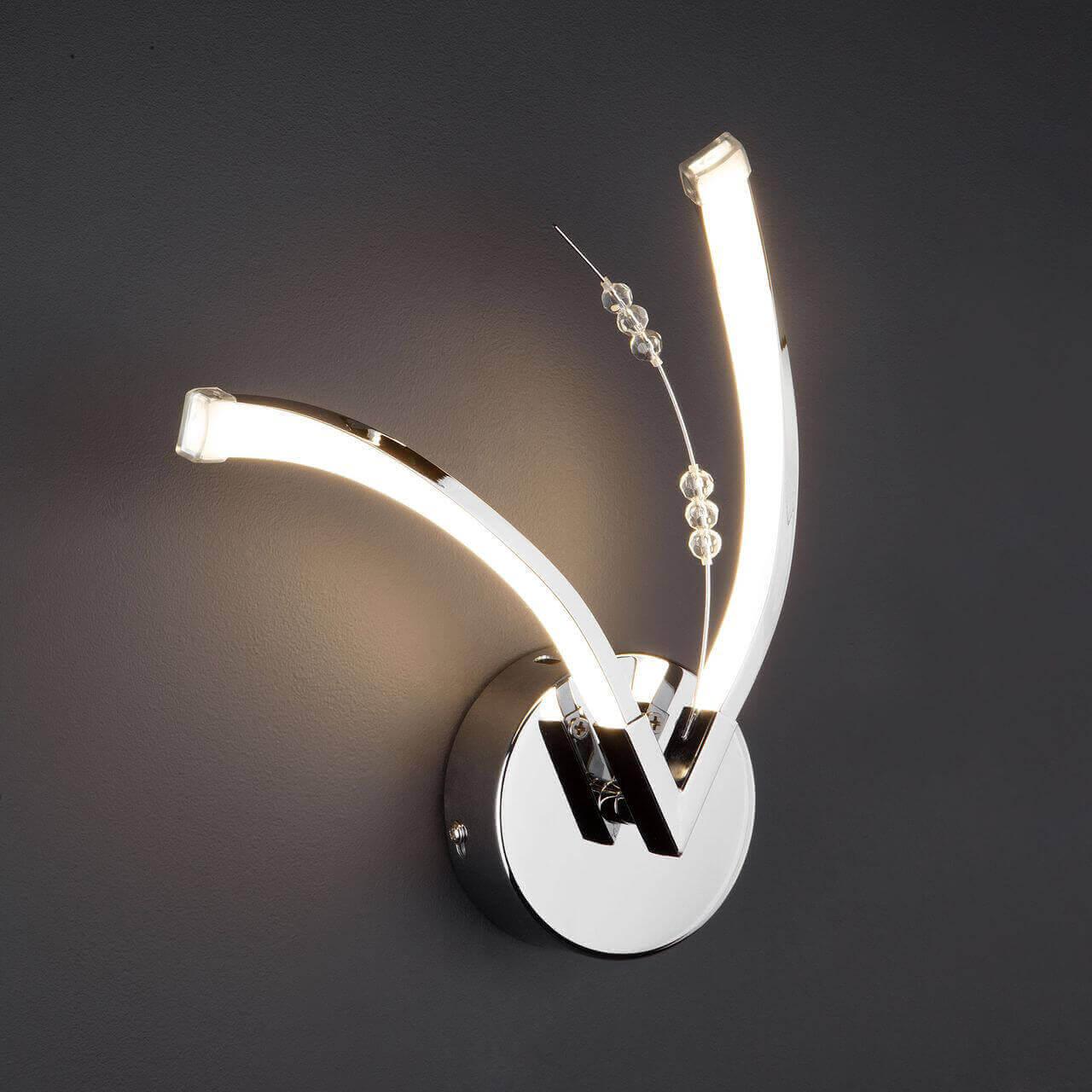 Бра светодиодное на 2 лампы хром Twist 90086/2 EUROSVET TWIST 00-3931337 Хром - Вид №1