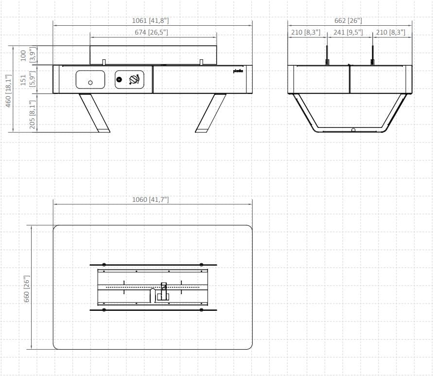 Открытый газовый камин Planika RIO TABLE ARCH-00068276 - Вид №11