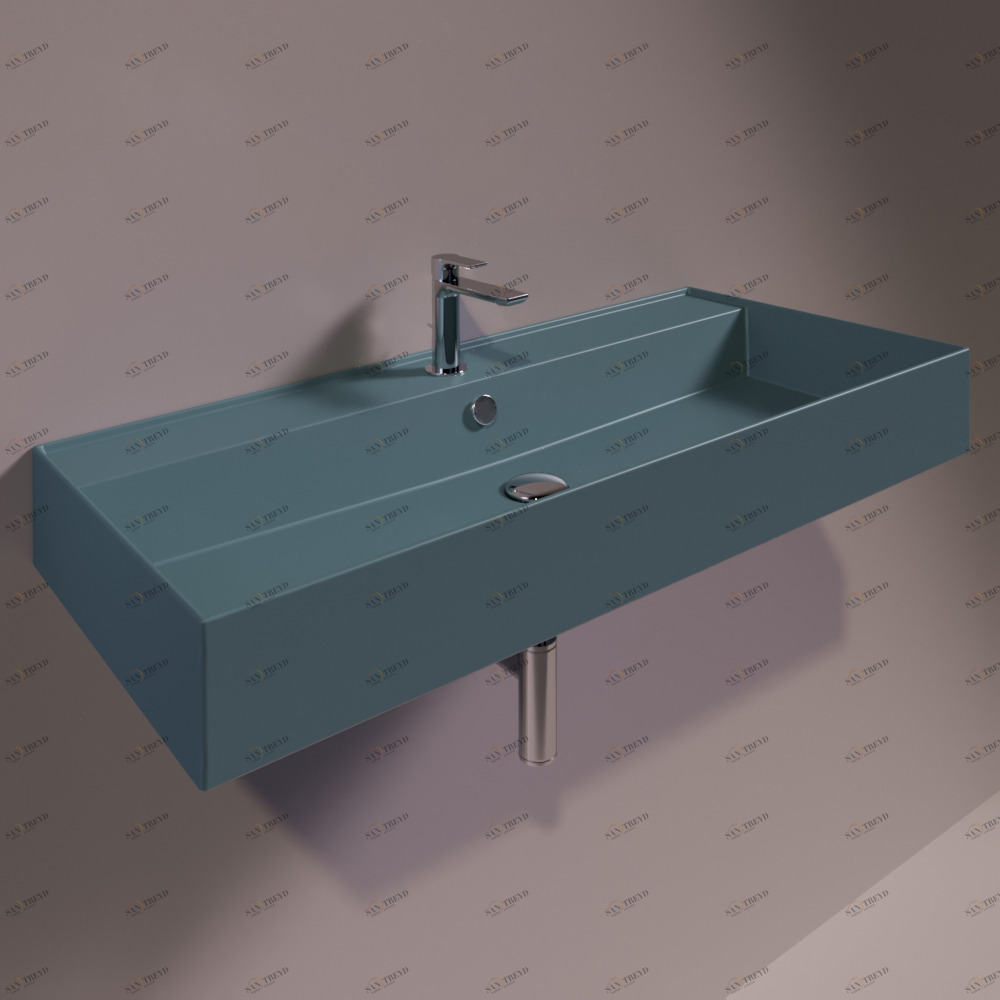 AG101NAVYMATT Подвесная раковина настенная прямоугольная Simas Agile