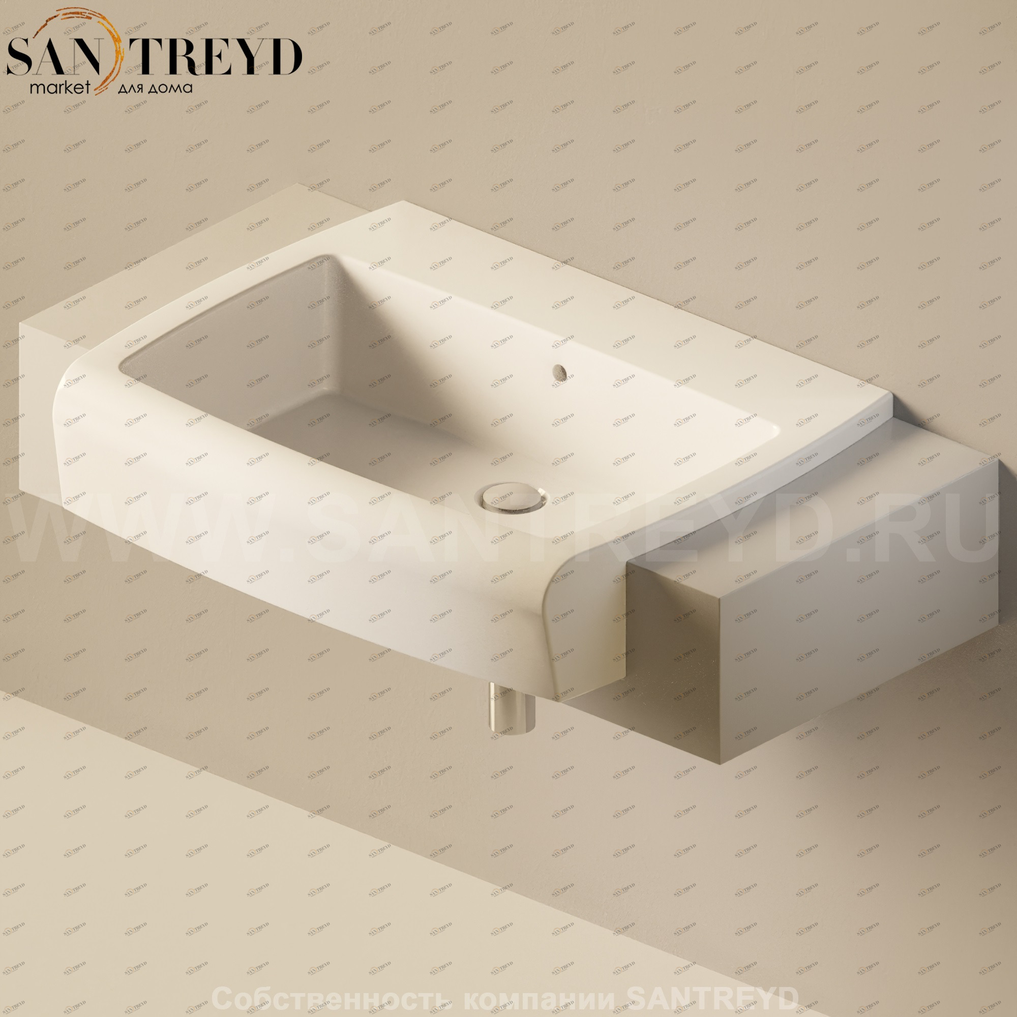 Flaminia UNA Консоль для раковины от 100 до 200 см серая UNA75M1.7047 Ceramica Flaminia UNA75M17047