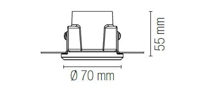 Гипсокартон круглый светодиодный светильник Fan Europe Lighting INTEC ARCH-00077362 - Вид №2