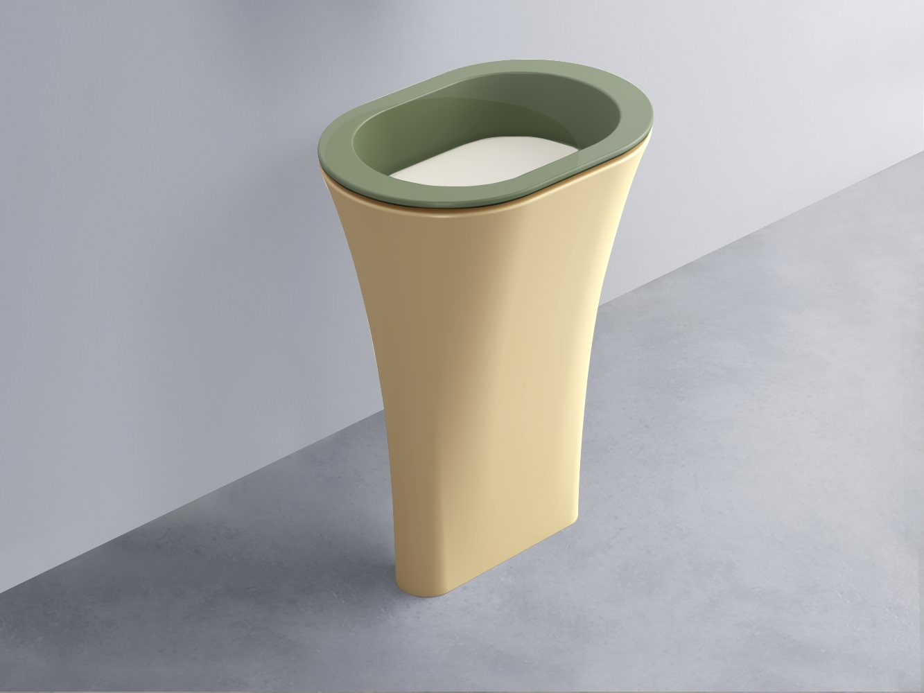 AMLA65-AG+AMPILO-TL+AMCOLO-CN Раковина Amedeo Ovale отдельностоящая cielo Enjoy + Amedeo Ceramica Cielo