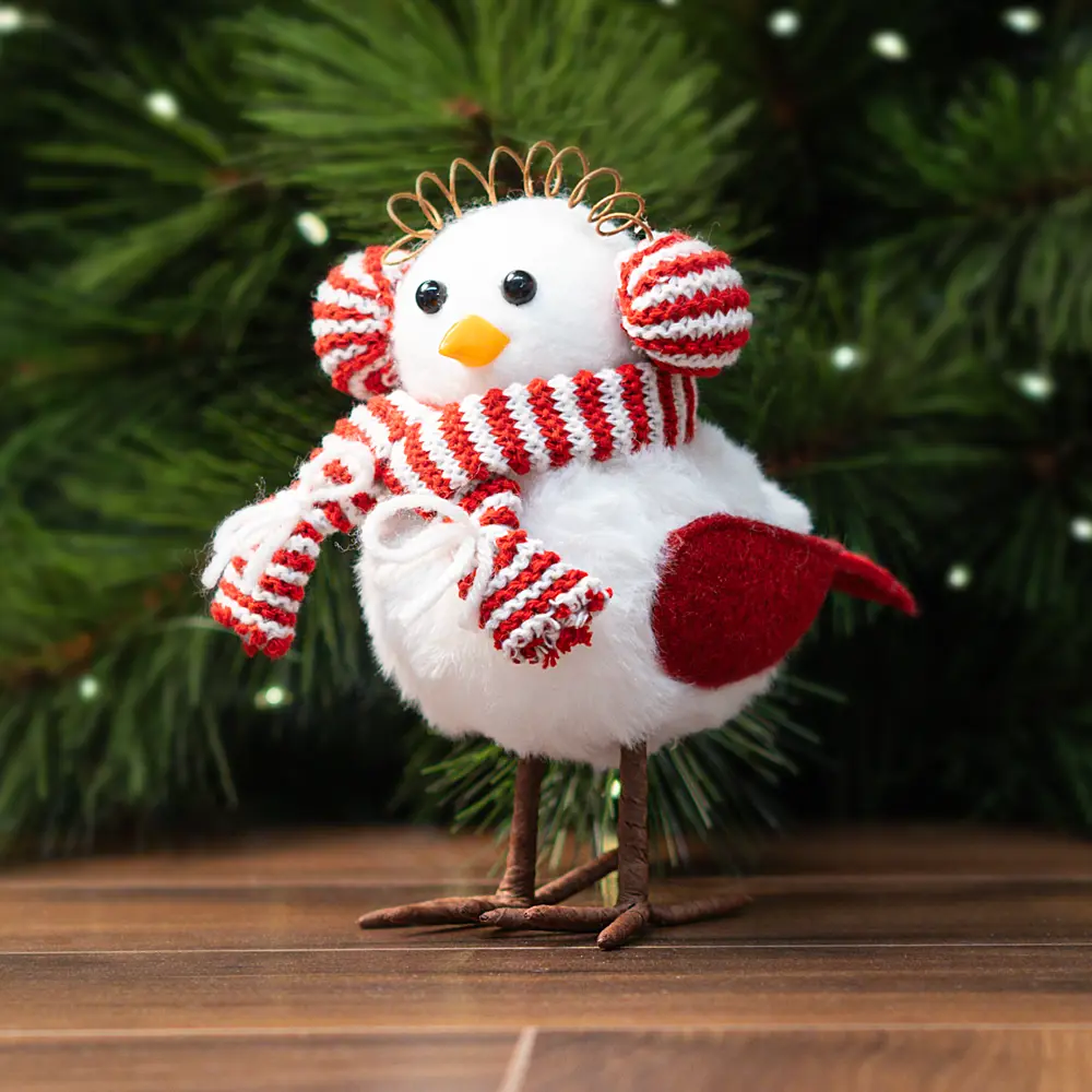 87033239 Декоративное украшение Птица 17 см цвет красный STLM-1516720 Santreyd 