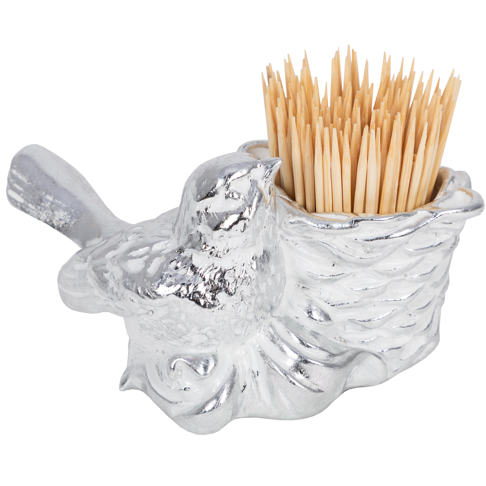 72025 Держатель для зубочисток Птичка Терра Белый BOGACHO  - Вид №3