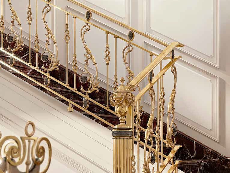 Латунные перила для лестницы Galbiati Luxury Balustrade ARCH-00102620