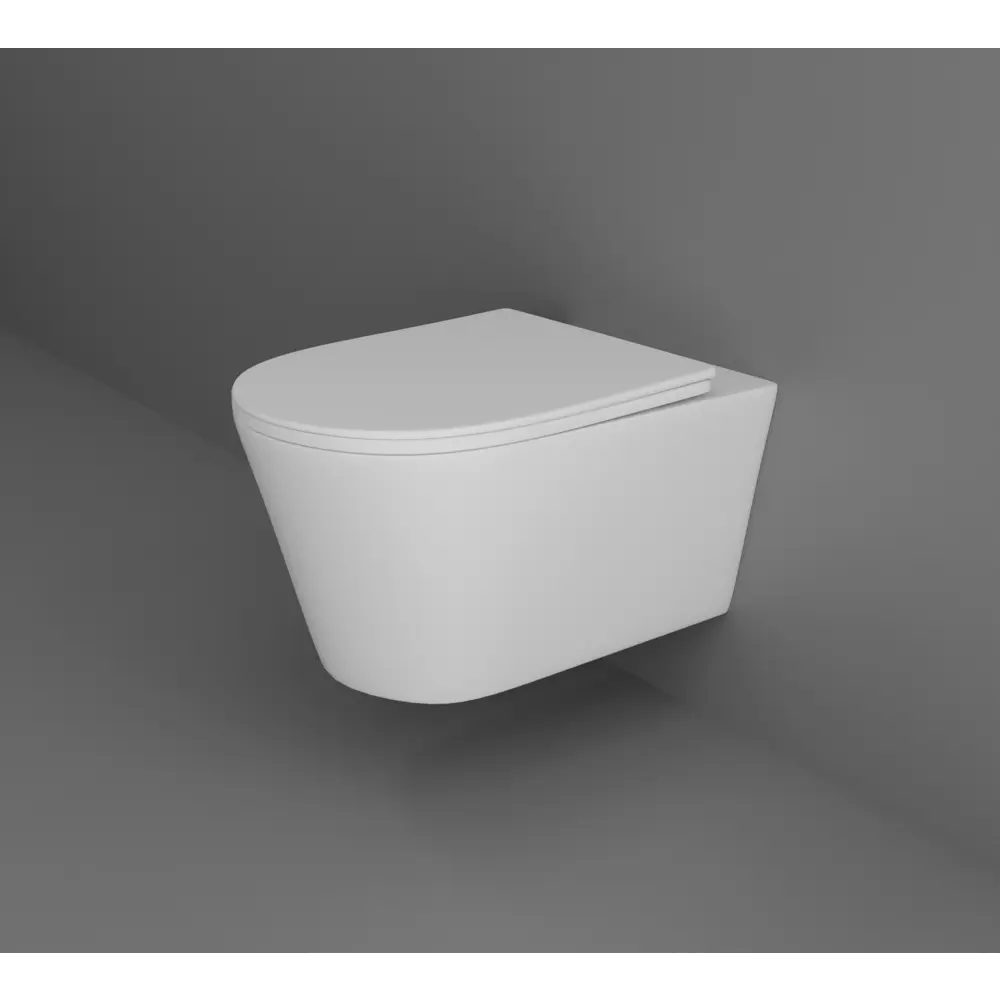 Унитаз подвесной Aquatek Оберон AQ1363W-00, безободковый, с сиденьем микролифт STLM-2125667 - Вид №2