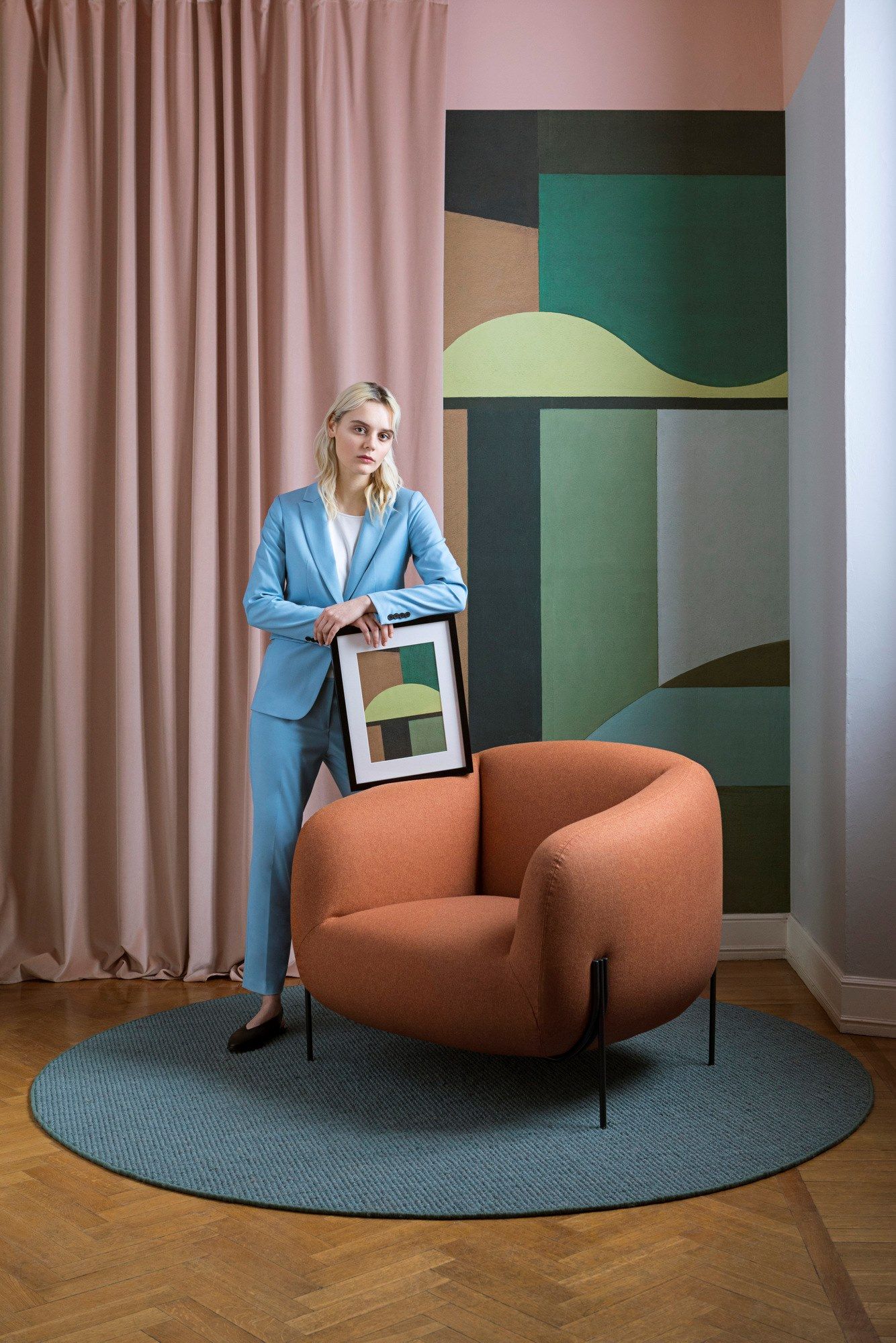 Съемное тканевое кресло с подлокотниками Saba Italia ARCH-00024431 - Вид №6