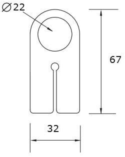 MINA Крючок для полотенца из нержавеющей стали Emme sun-id-1349154 - Вид №2