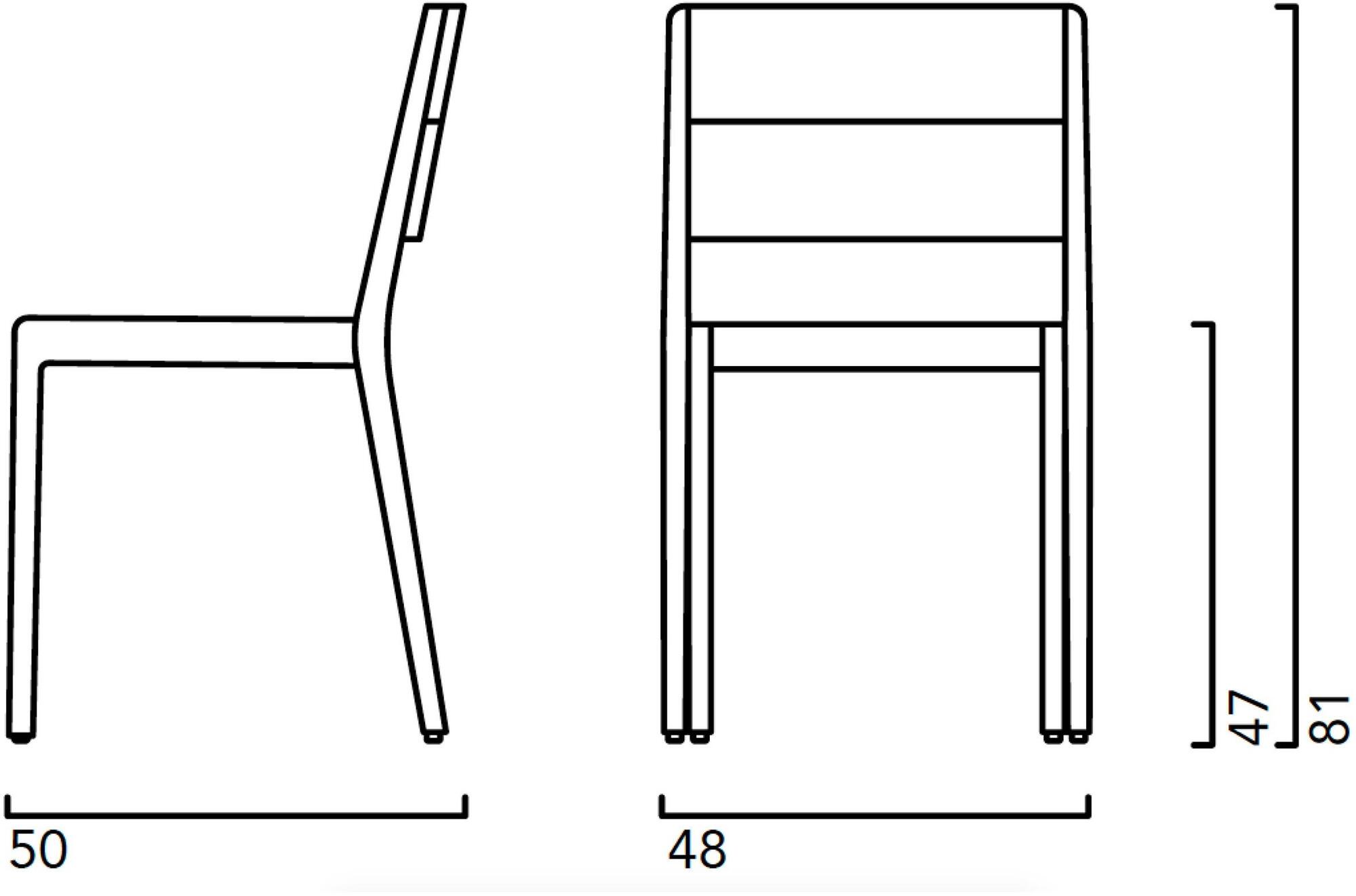 Crassevig Штабелируемый стул с обивкой из массива дерева Esse sun-id-1481265 - Вид №2