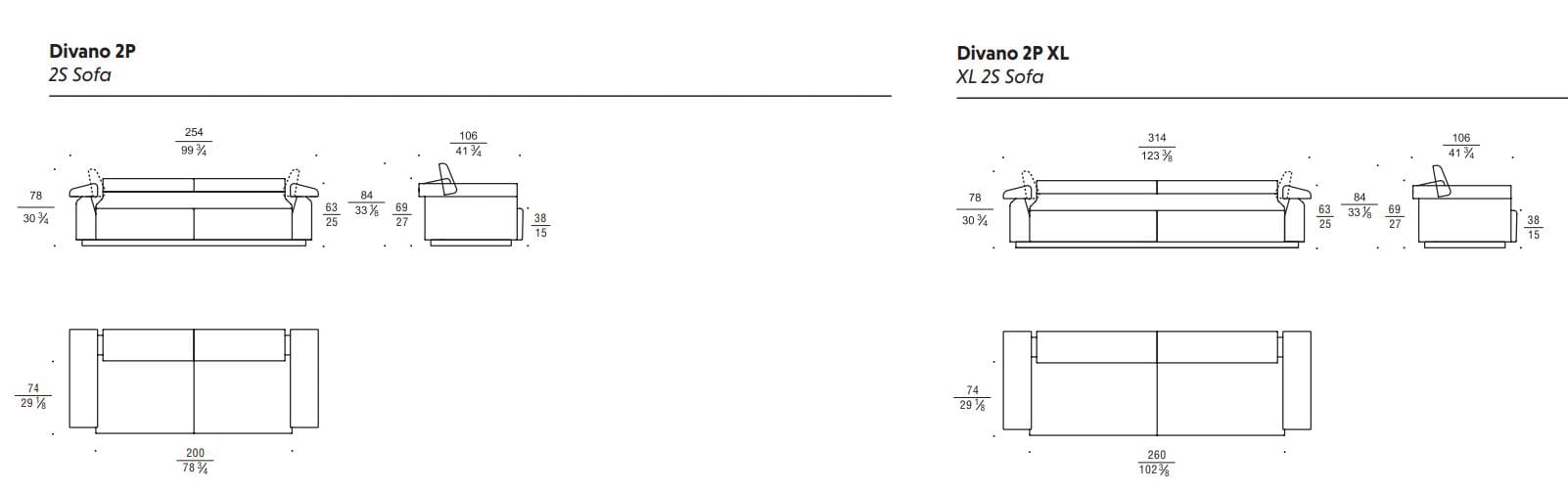 3-местный кожаный диван Busnelli ATOB ARCH-00039895 - Вид №4
