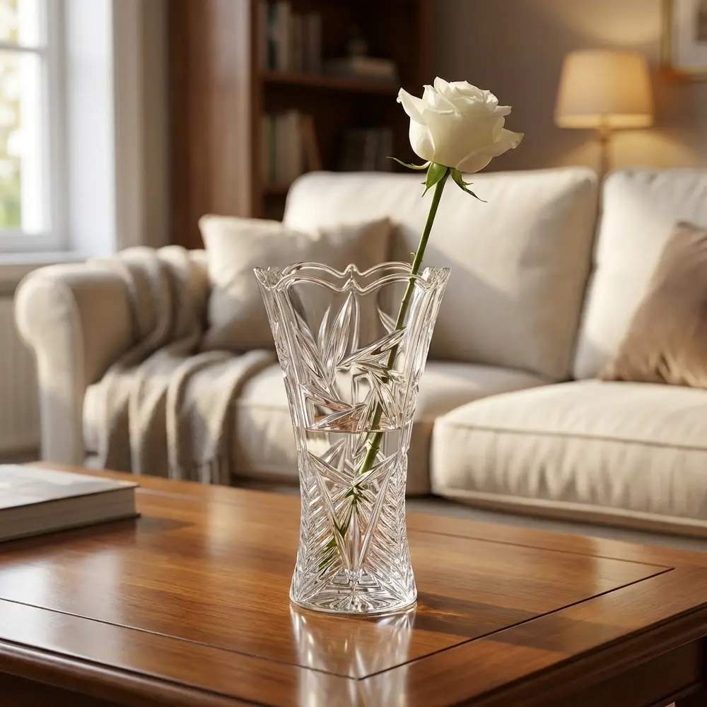 Ваза Bohemia Crystal Nova Old Pinwheel стекло цвет прозрачный 20.5 см STLM-2091475 - Вид №5