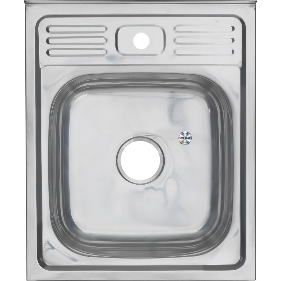Мойка 5060 MELANA 0,8/180 накладная прямоугольная с сифоном (004 ta *10) 004 ta (*10) - Вид №1