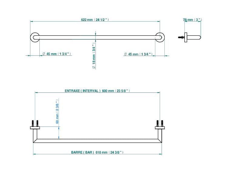 Держатель для полотенец THG Paris Yoko Delta ARCH-00151650 - Вид №1