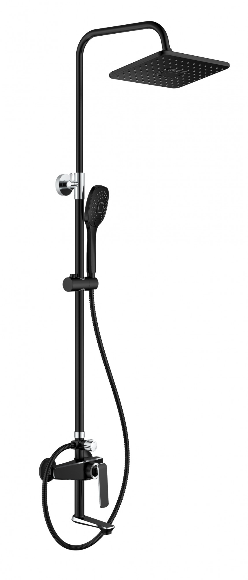 HB24548-7 Душевая система , черный Haiba 