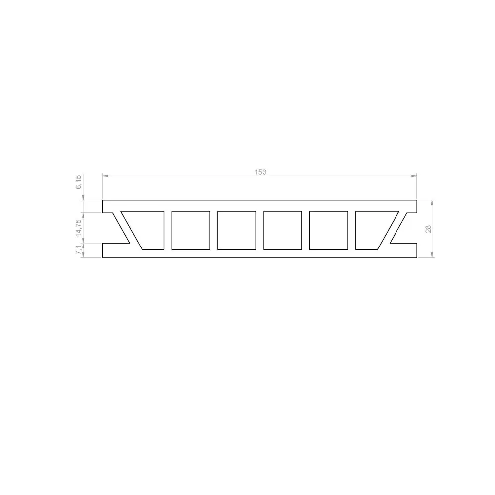 Террасная доска ДПК Holzhof Classic цвет Коричневый 3000x153x28 мм 0.459 м² STLM-2103795 - Вид №3