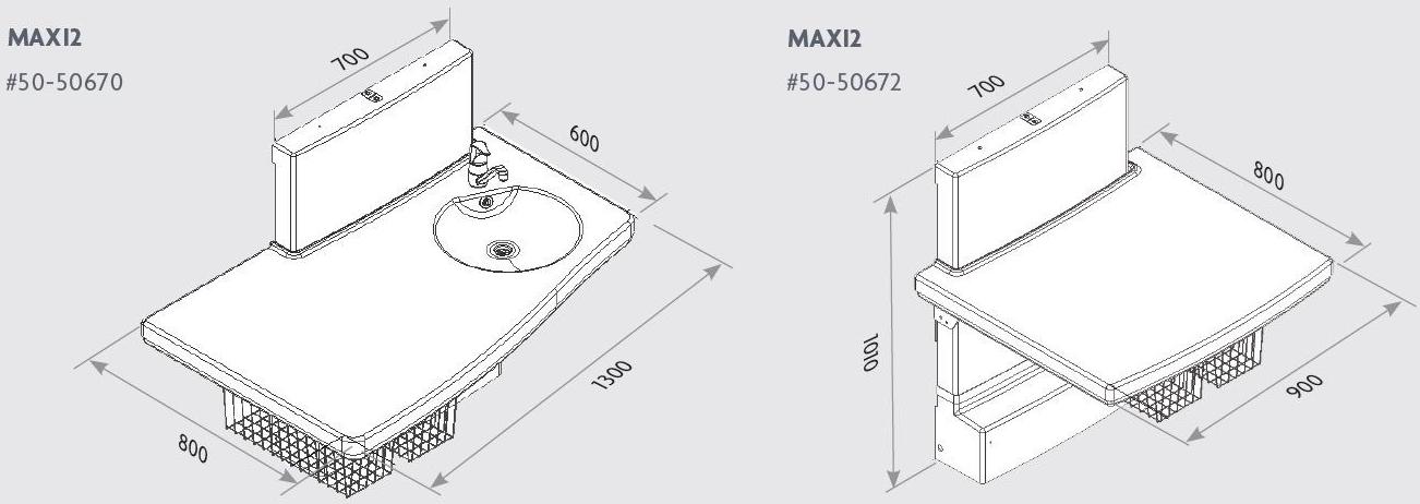 Ropox Пеленальный столик для общественных туалетов sun-id-1373880 - Вид №2
