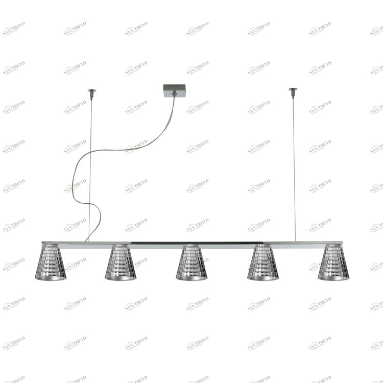Светильник подвесной 9,5х105 см хром Flow D28A0515 Flow FABBIAN ДИЗАЙНЕРСКИЕ 00-3882244 Прозрачный;хром 