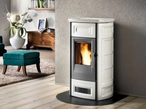 Piazzetta Пеллетная печь из майолики Premium
