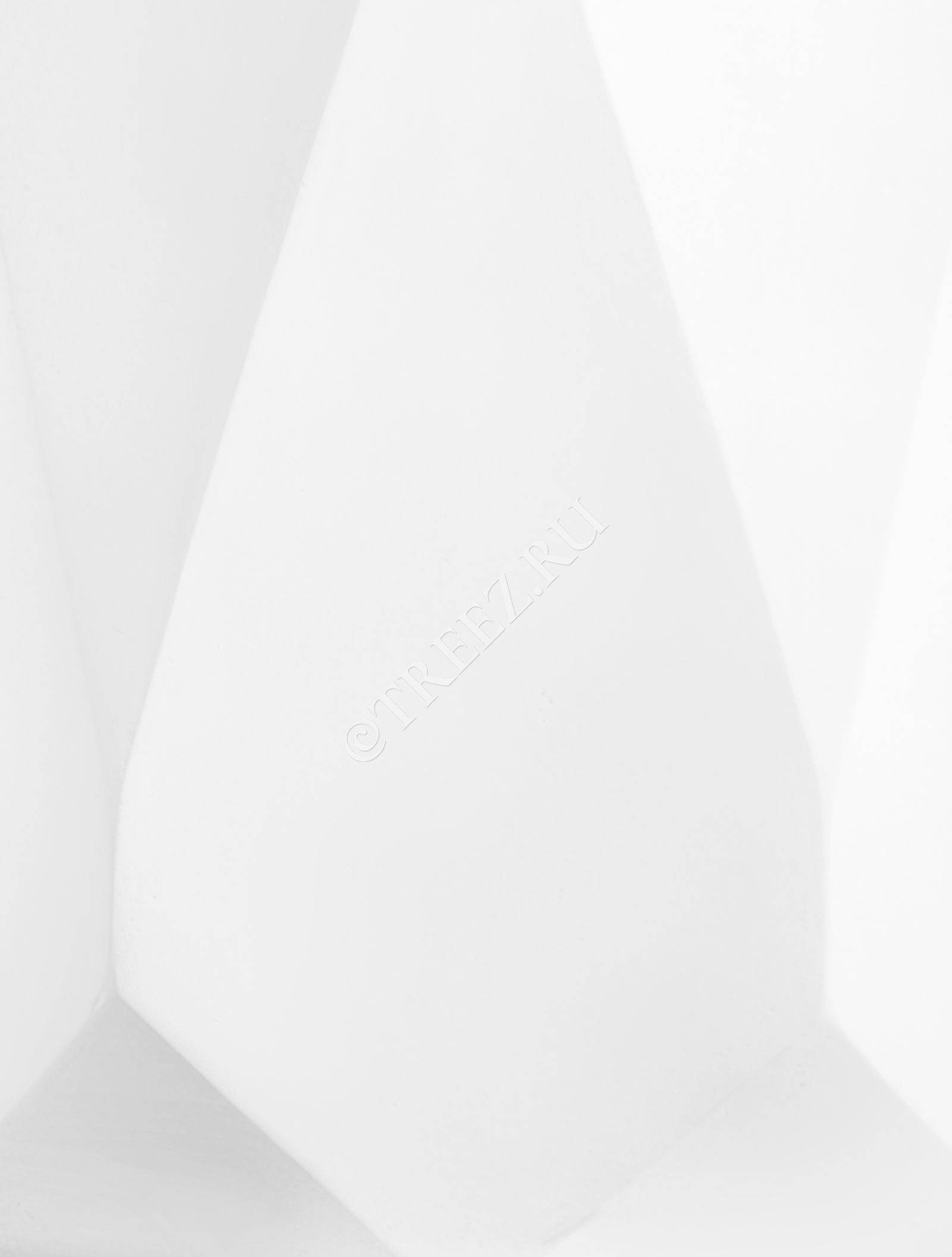 41.1020-0033-WH-32 Кашпо  ERGO - серия Rombo - Цилиндр-многогранник- Белый камень Цветочная коллекция  - Вид №1