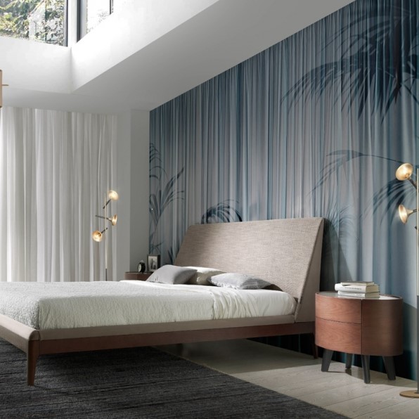 Тумбочка прикроватная овальная шпон ореха Doro ANGEL CERDA  241845 Коричневый  - Вид №3