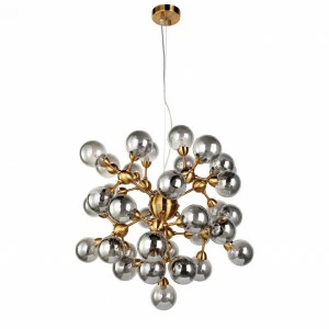 Подвесная люстра Favourite Fraction 2061-36P дымчатая FAVOURITE ДИЗАЙНЕРСКИЕ, FRACTION, ШАР 138434 Дуб