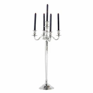 Подсвечник напольный на 5 свечей серебряный Amarillo от Eichholtz EICHHOLTZ EICHHOLTZ 060387 Хром