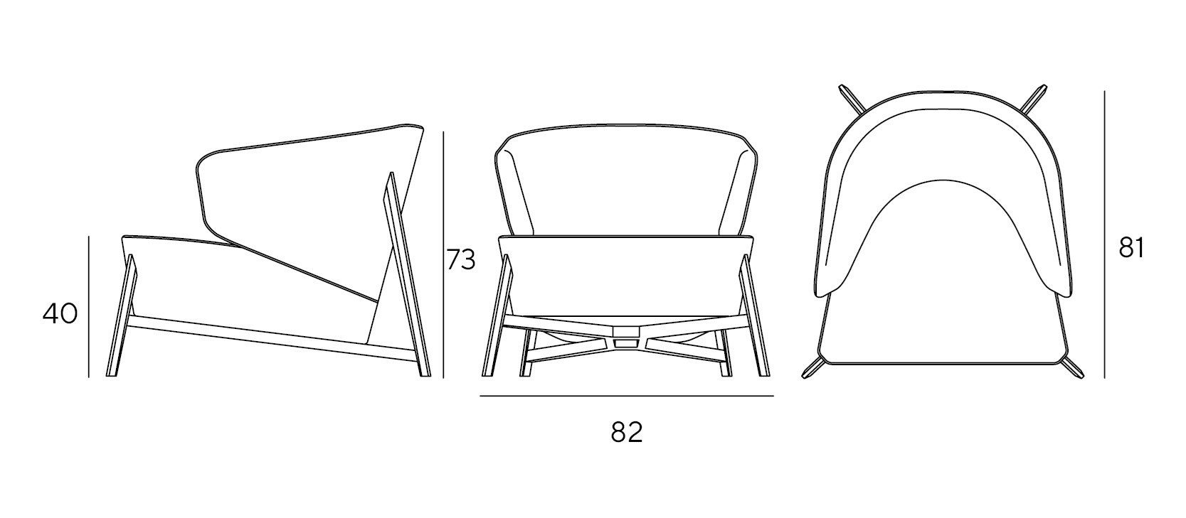 Кресло из ткани и кожи с деревянной основой Innova Imbottiti Арсенал ARCH-00113089 - Вид №5