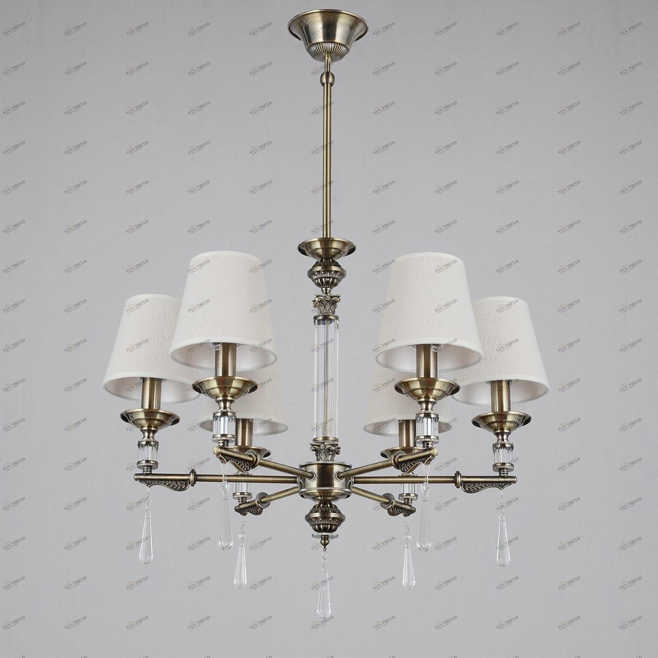 Подвесная люстра Omnilux Rivoli OML-64213-06 OMNILUX ДИЗАЙНЕРСКИЕ, RIVOLI 279754 Кремовый 
