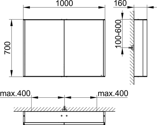 12803171301 Зеркальный шкаф KEUCO Royal Match - Вид №2