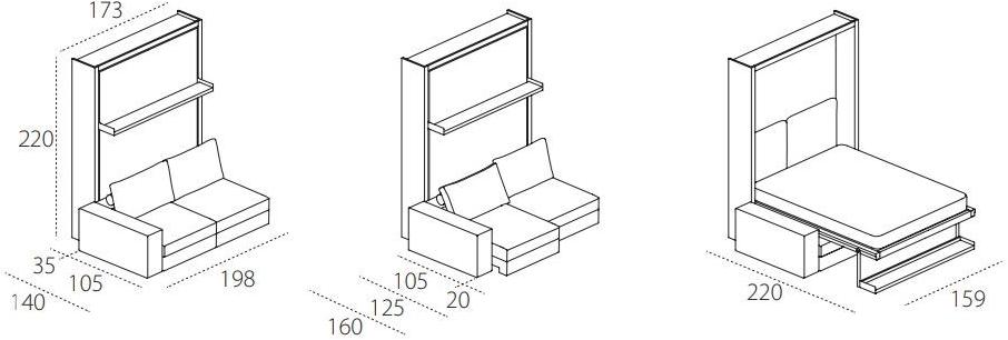 CLEI Модульный диван-трансформер в ткани Tango sun-id-1421134 - Вид №11