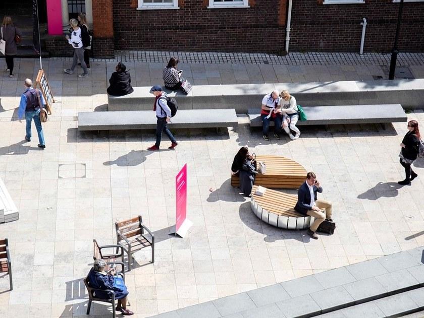 VESTRE Скамья из стали и дерева без спинки Stripes sun-id-1467434 - Вид №11