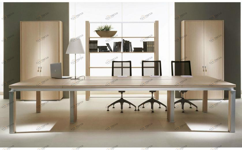 IFT Модульный прямоугольный стол для совещаний из фанерованной древесины Electa sun-id-1394775