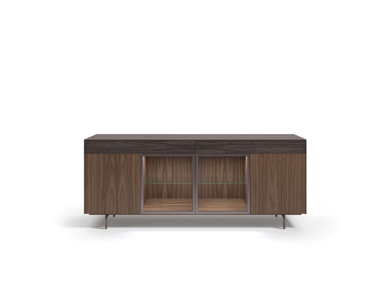 Шкаф из дерева и стекла с распашными дверями и встроенным освещением Hurtado Evolution ARCH-00085888 - Вид №7