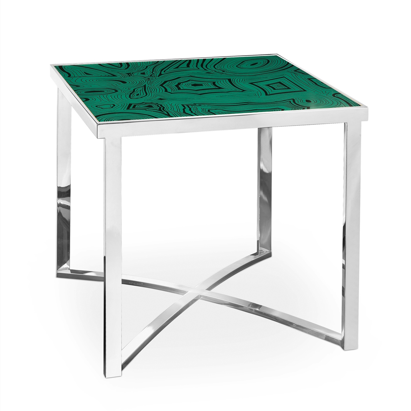 710106,7 ABHIKA БОКОВОЙ СТОЛ MALAKI CUBE X H51 52X52 GREEN 710106.7 - Вид №1