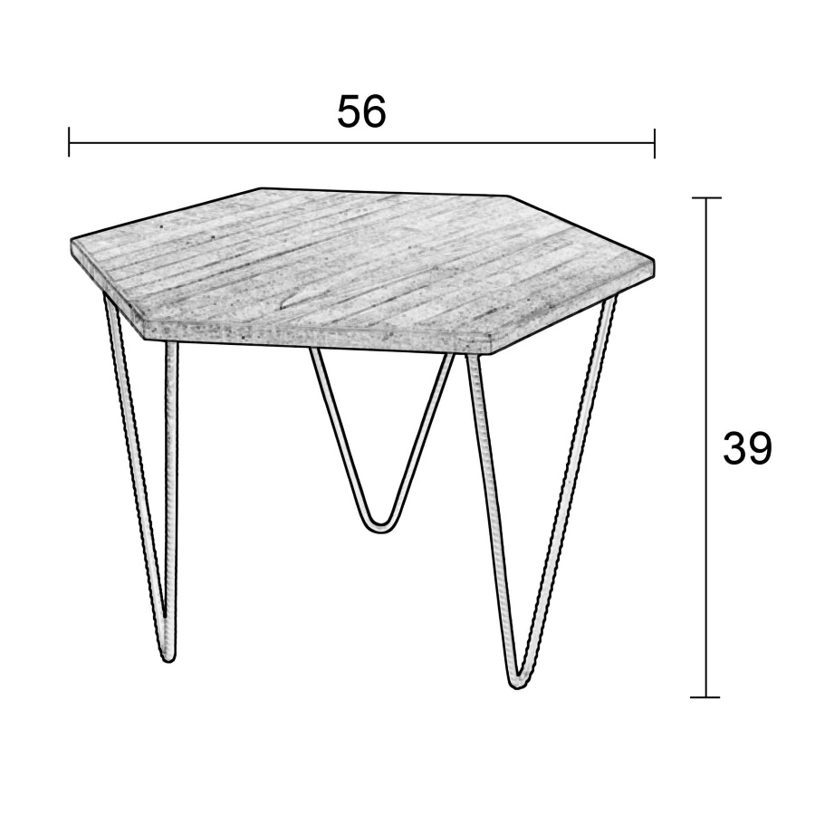 Столик Cor White Label Living 2300096 - Вид №5