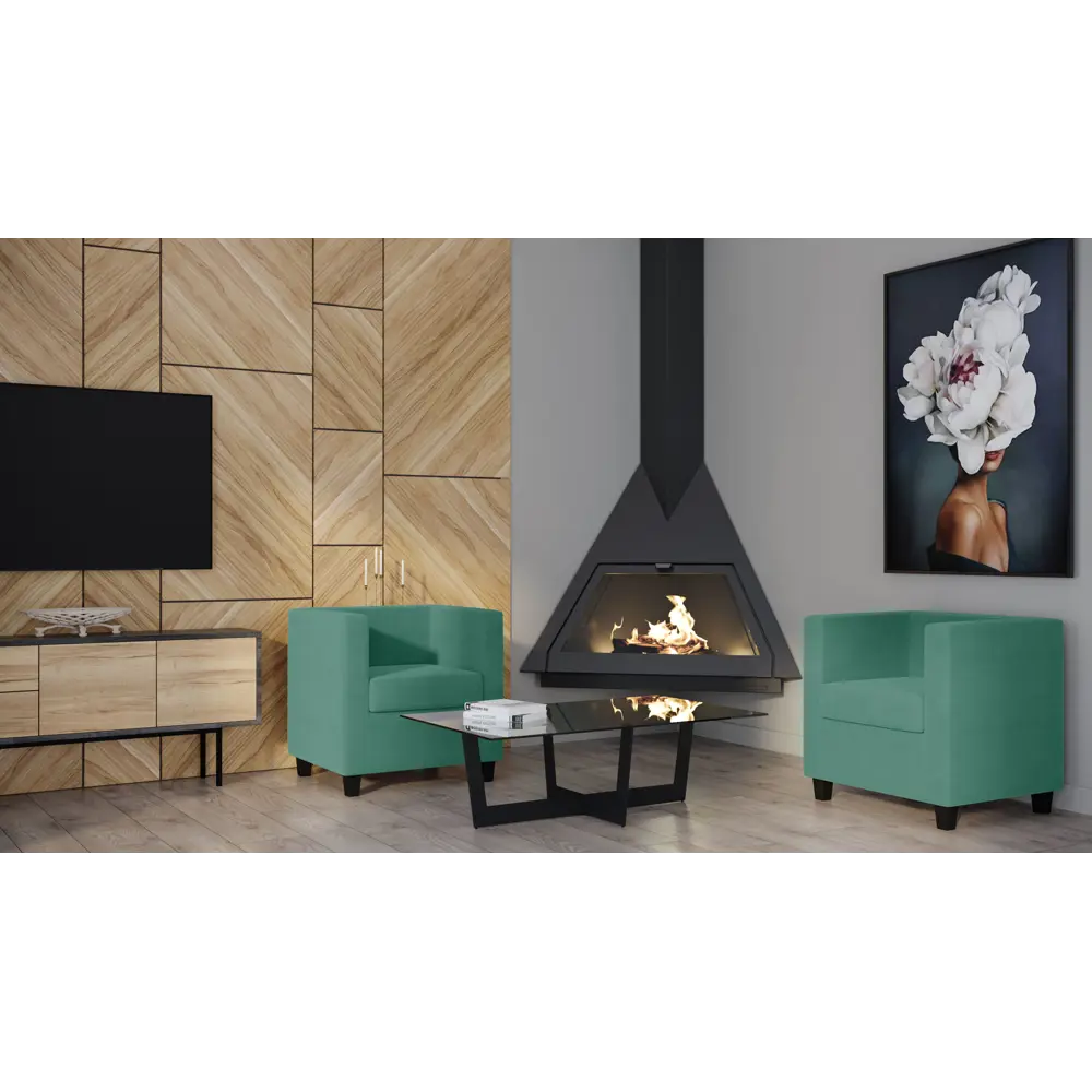 Кресло полиэстер Seasons Корса 73x65x73 см цвет зеленый 85151536 STLM-2044142  - Вид №2