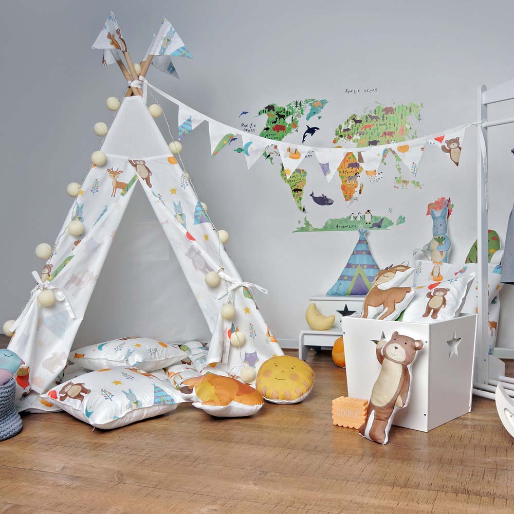 Вигвам Forest Party с окном,карманом и флажками VAMVIGVAM FOREST PARTY 281922 Белый Santreyd  - Вид №1