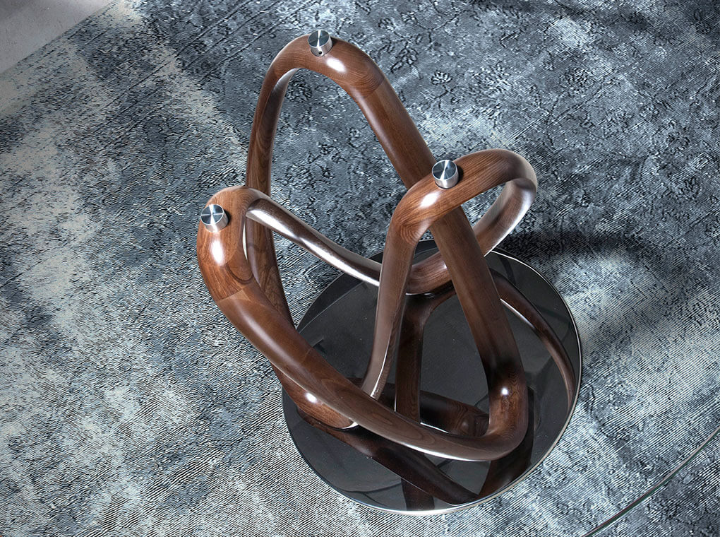 094417 Круглый обеденный стеклянный стол DT801-120 Angel Cerda  - Вид №5