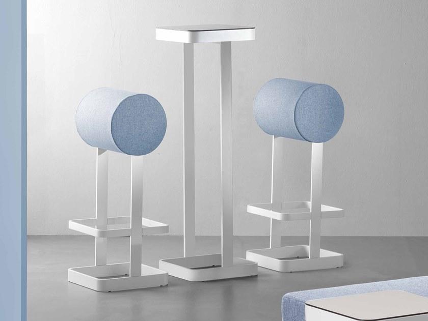 Ultom Табурет высокий, обитый тканью, с подставкой для ног Po-sto sun-id-1386400 - Вид №1