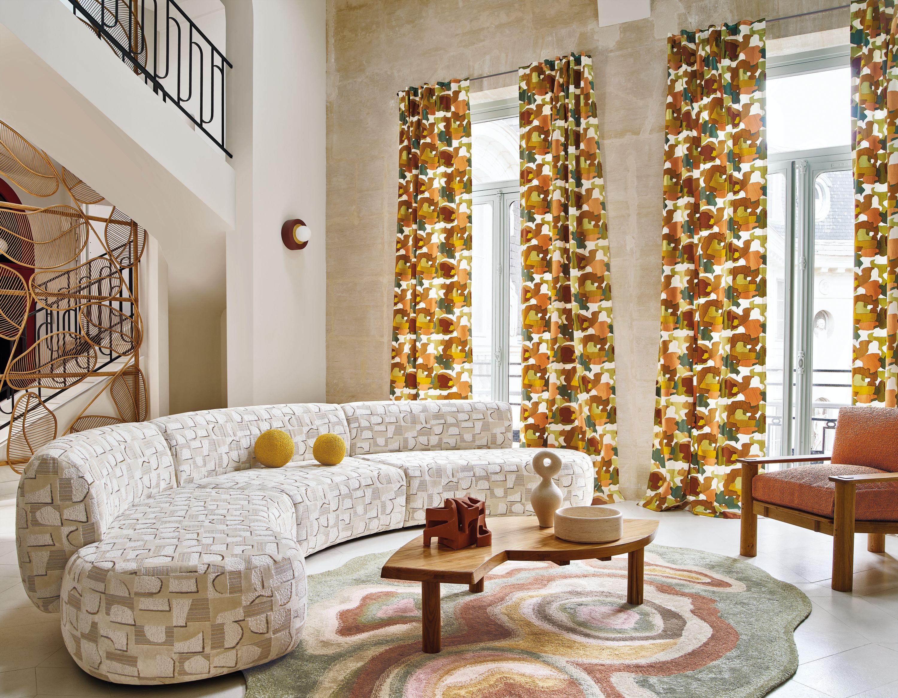 Жаккардовая обивочная ткань Casamance плакат ARCH-00147368 - Вид №3