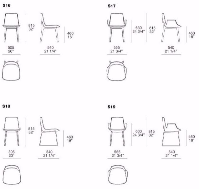 Poliform Стул из мягкой ткани Ventura sun-id-1466212 - Вид №5