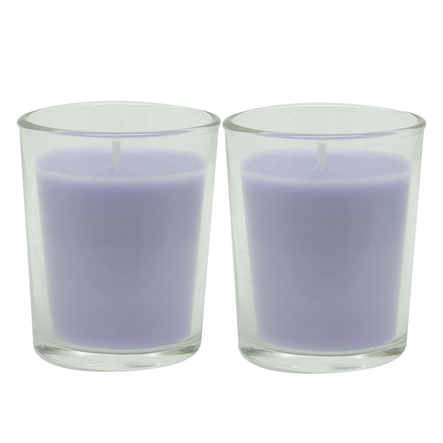 VV002LVAA Набор из 2 ароматических свечей французская лаванда 20 ч Ambientair  - Вид №1