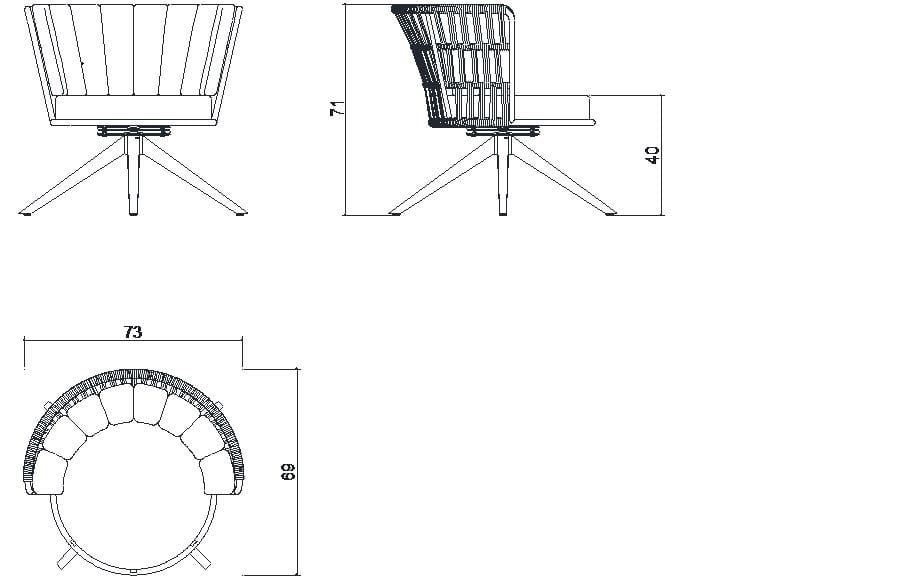 Ткань сад стул MAMAGREEN Daisy ARCH-00044510 - Вид №4