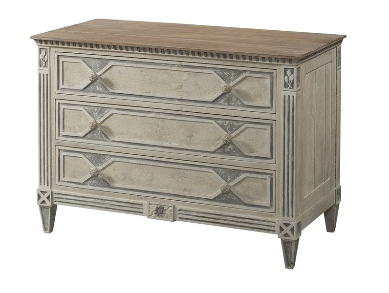 CG866 Лазурный берег Комод с тремя ящиками ijlbrown 