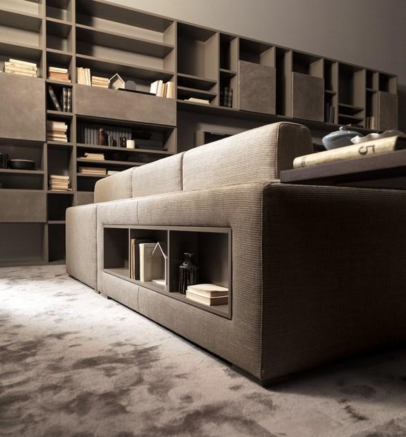 Caroti 2-местный кожаный диван в современном стиле с журнальной стойкой Concept Art.146 - theca - Вид №2