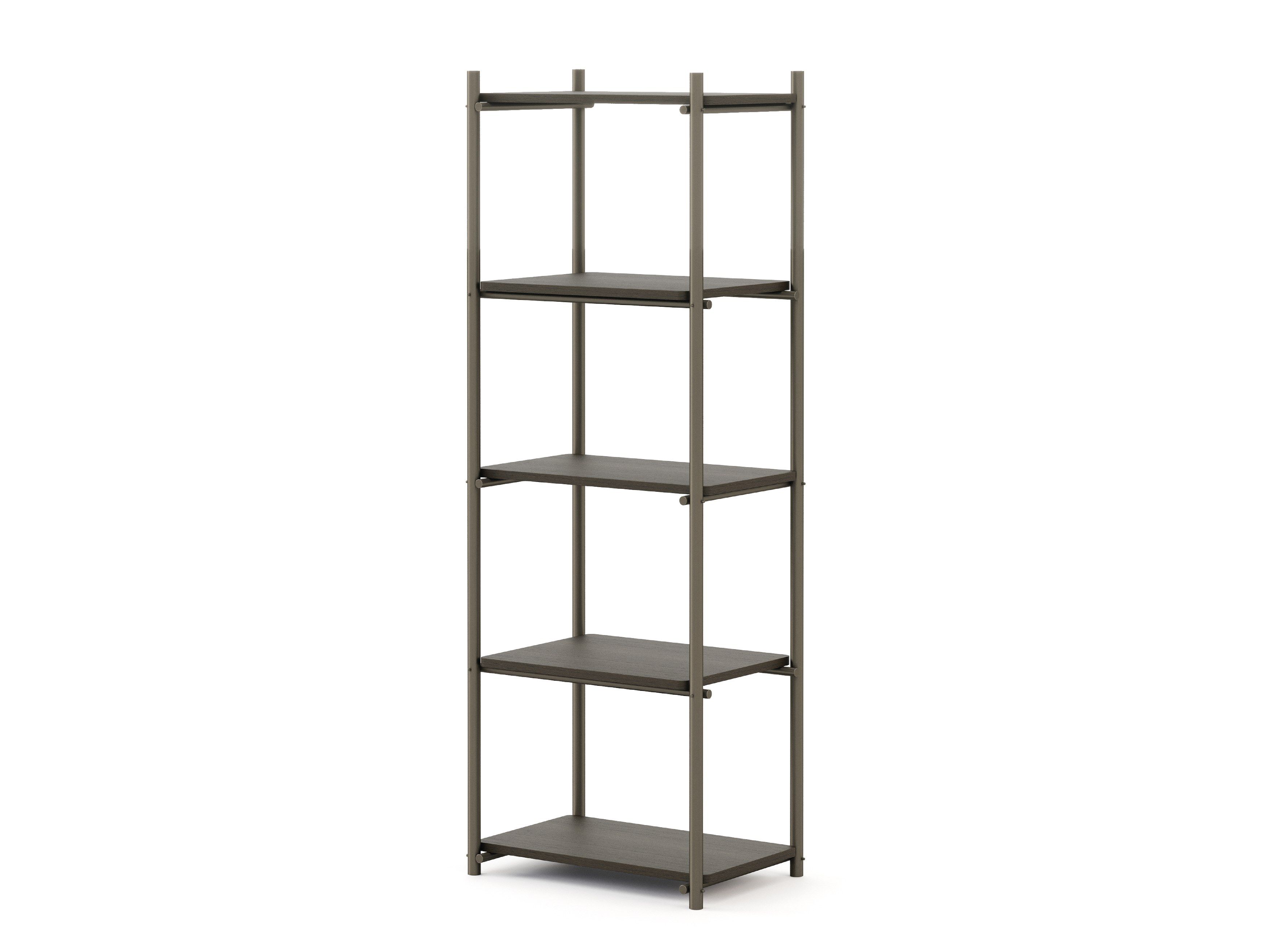 Книжный шкаф из нержавеющей стали и дерева Stylish Club His &amp ARCH-00145222 - Вид №8