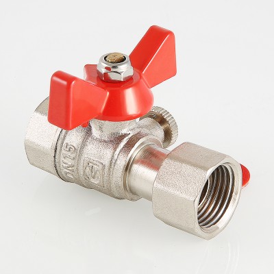 VT.807.N.0402 Кран шаровой для подключения манометра Valtec 1/2" x 1/4"  - Вид №5