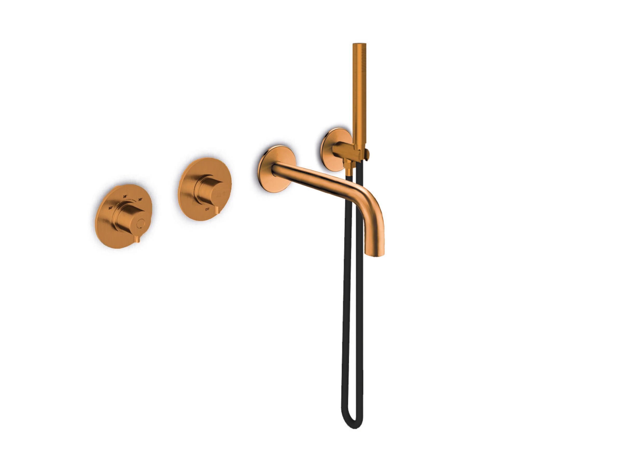 Набор настенных ванн с 4 отверстиями из нержавеющей стали с ручным душем JEE-O Slimline ARCH-00051281 - Вид №4