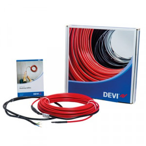Danfoss DEVIflex™ 18T — двухжильный нагревательный кабель для системы "теплый пол" DEVIflex 18T кабель 130Вт 230В 7.3м 140F1235